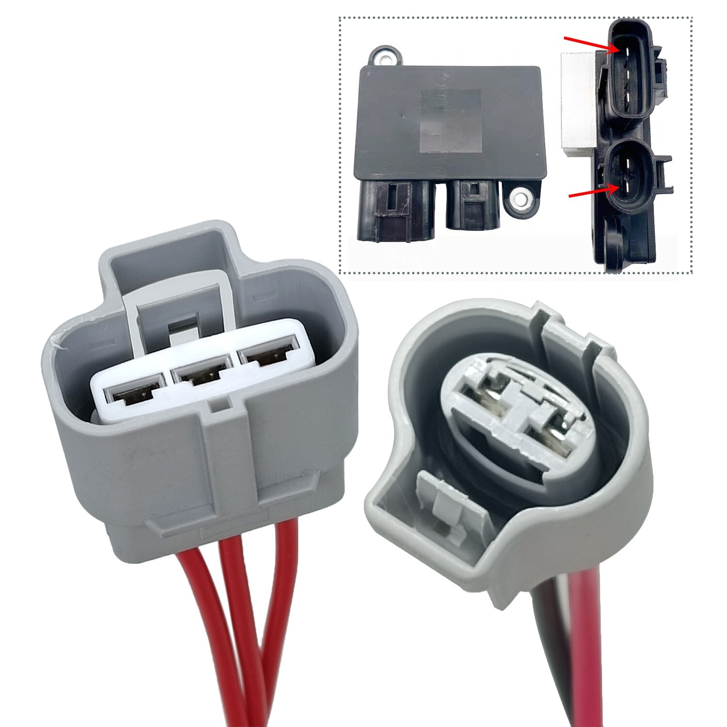 89257-12010 Cooling Fan Control Module ECU Harness Connector for Toyota Corolla