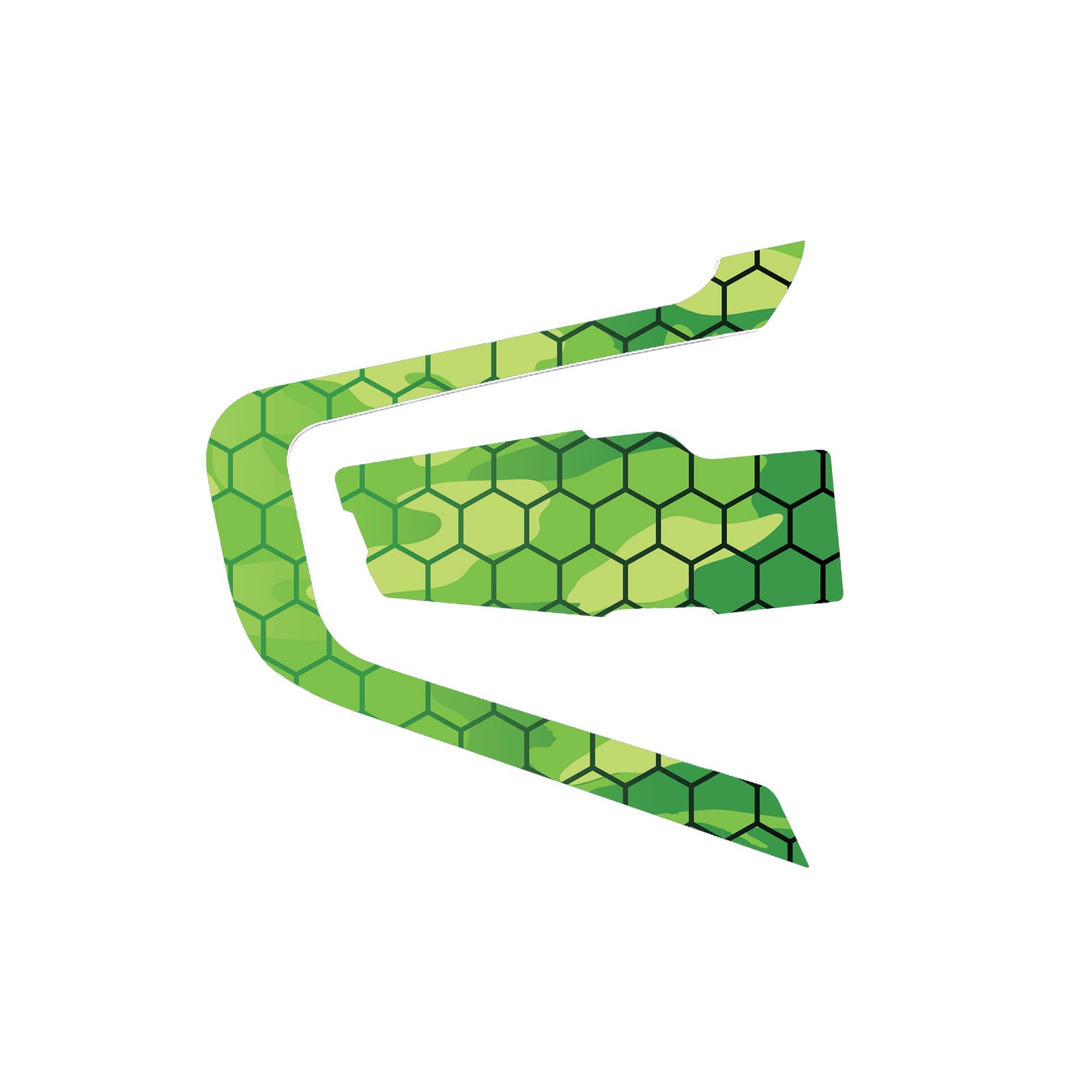 For Cardo Packtalk Bold Device Skin Cover Protection Sticker x2 Green Hexagon