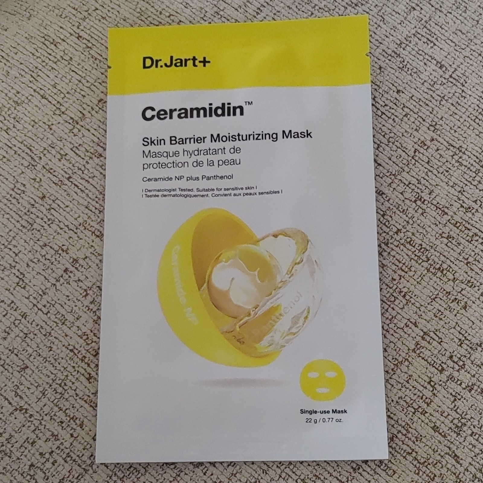 Dr.Jart+ Ceramidin Moisturizing Mask 1pc Sheet 22g exp 2028
