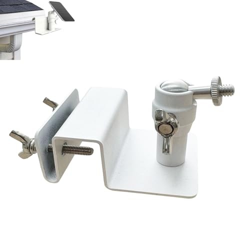 Stainless Steel Universal Solar Panel Gutter Mount for Eufy, Arlo, Wyze,