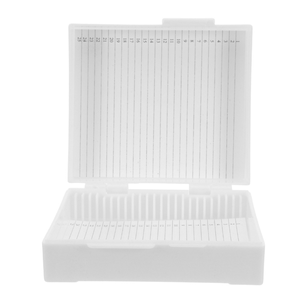 Microscope Slide Storing Tool Specimens Storage Case Tray Glass Holder