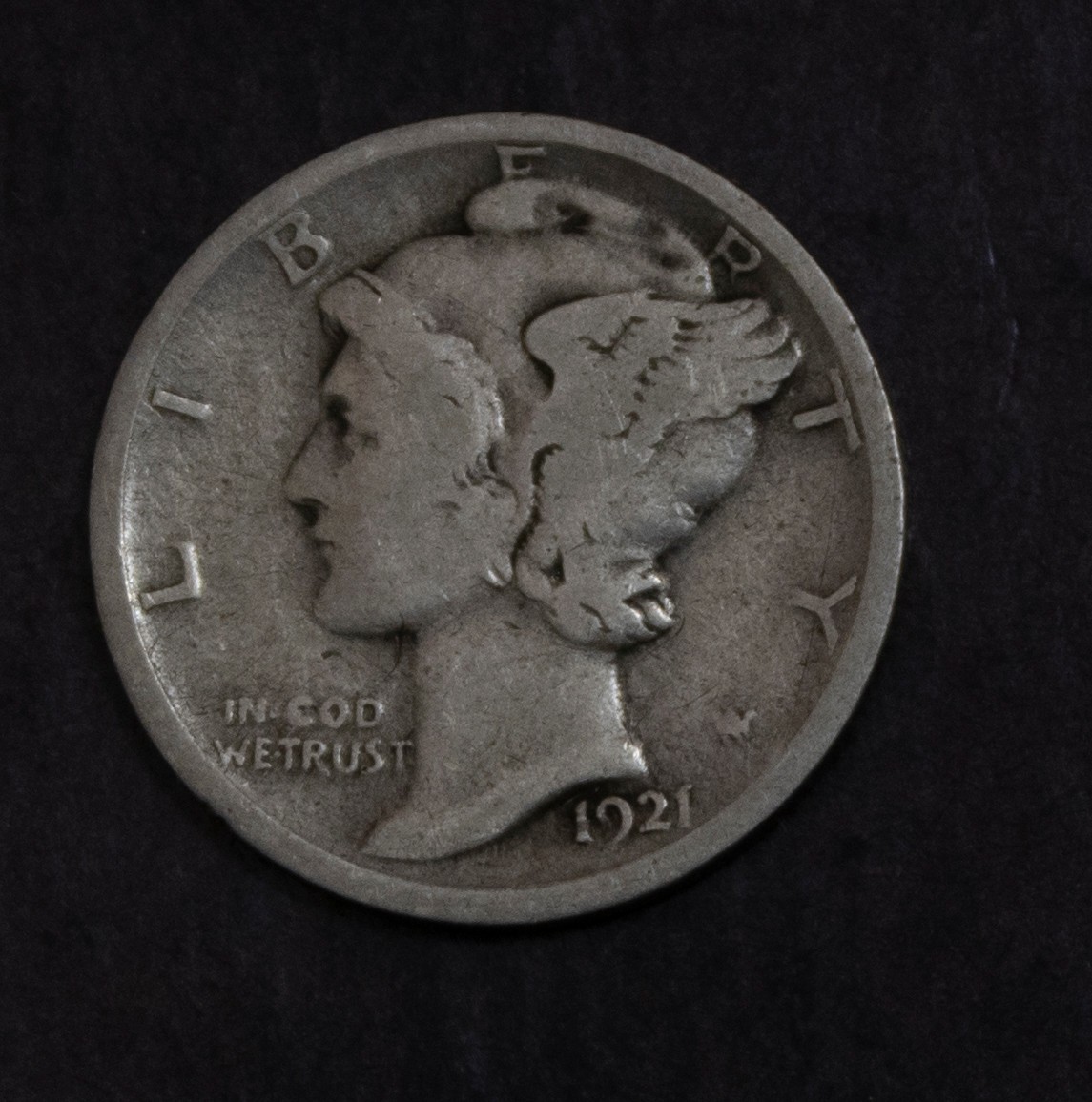 1921 Mercury Dime Fine  Lot 5058