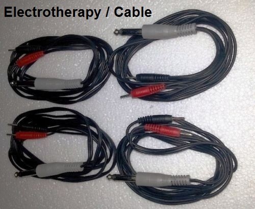Electrotherapy Electrode Lead/Cable 4 Nos.for Dynoplus 4 Channel Stimulator Phys