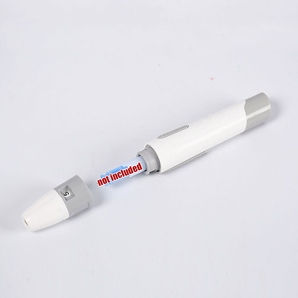Blood Sampling Test Pen Lancing Device Diabetics Blood Collect Adjustable Depth
