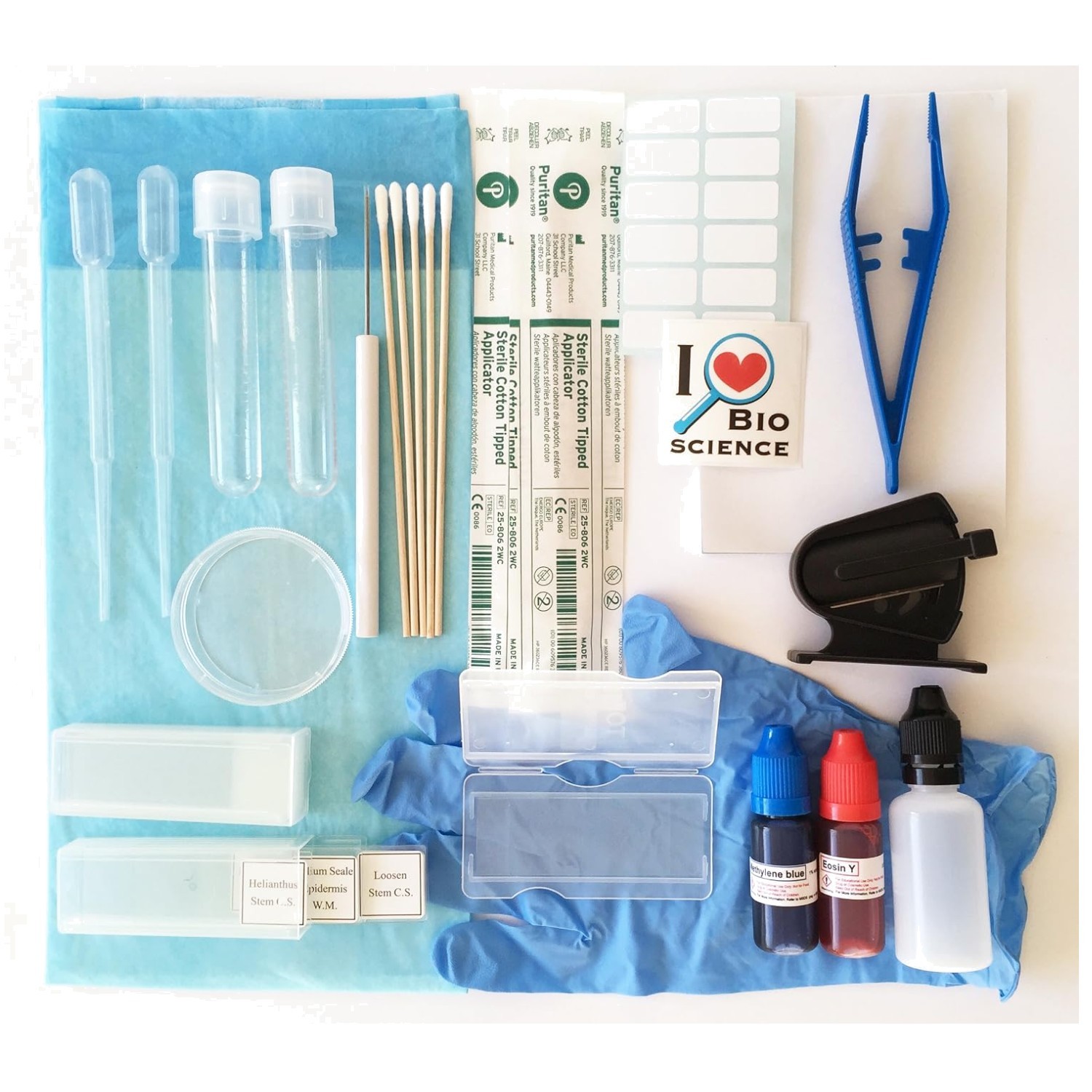 Essential Microscope Slide Toolset, 40 Pcs