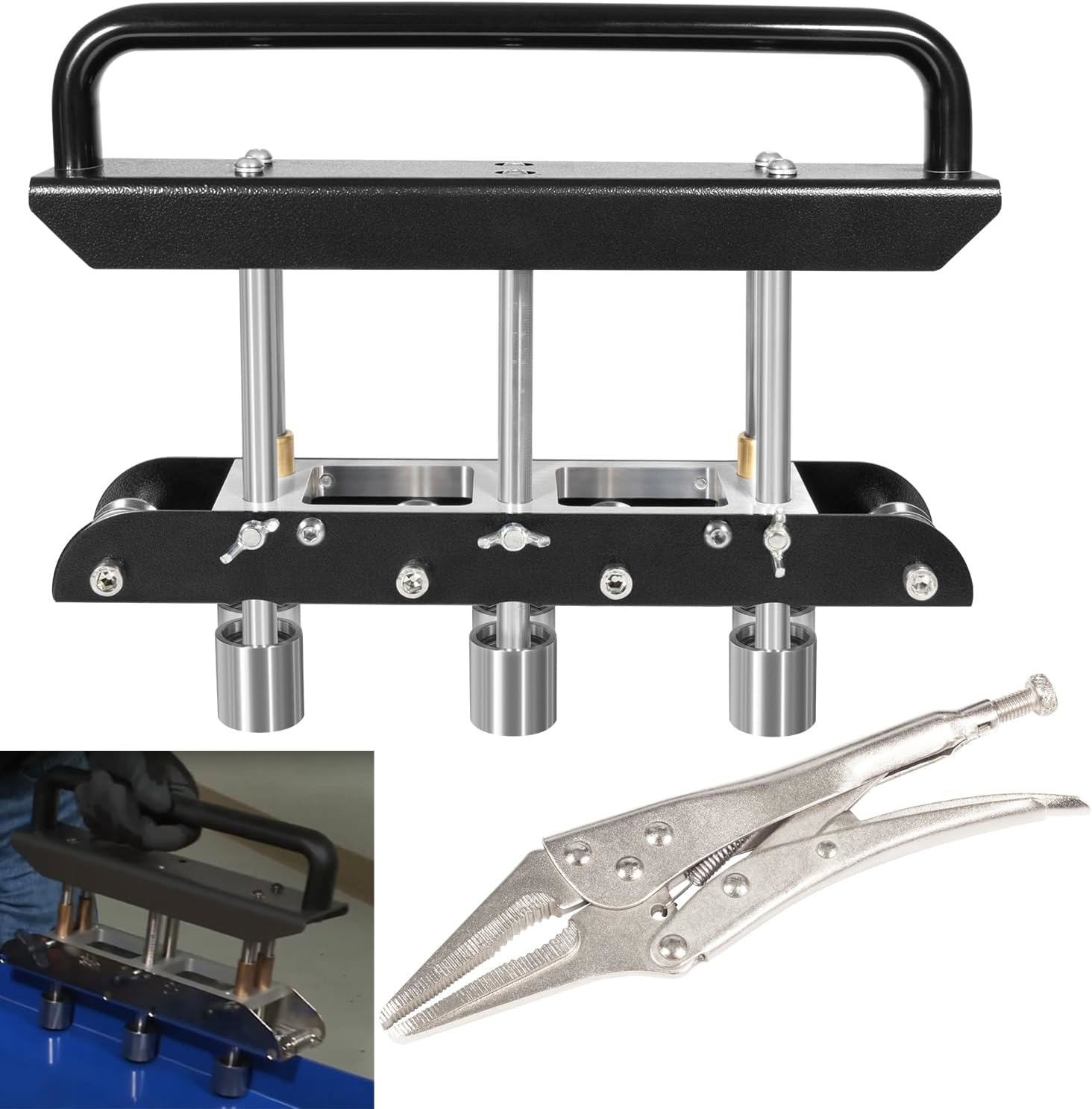 ER3 Three-Station Edge Roller Sheet Metal Edge Roller Bender 0-90° Bending Angle