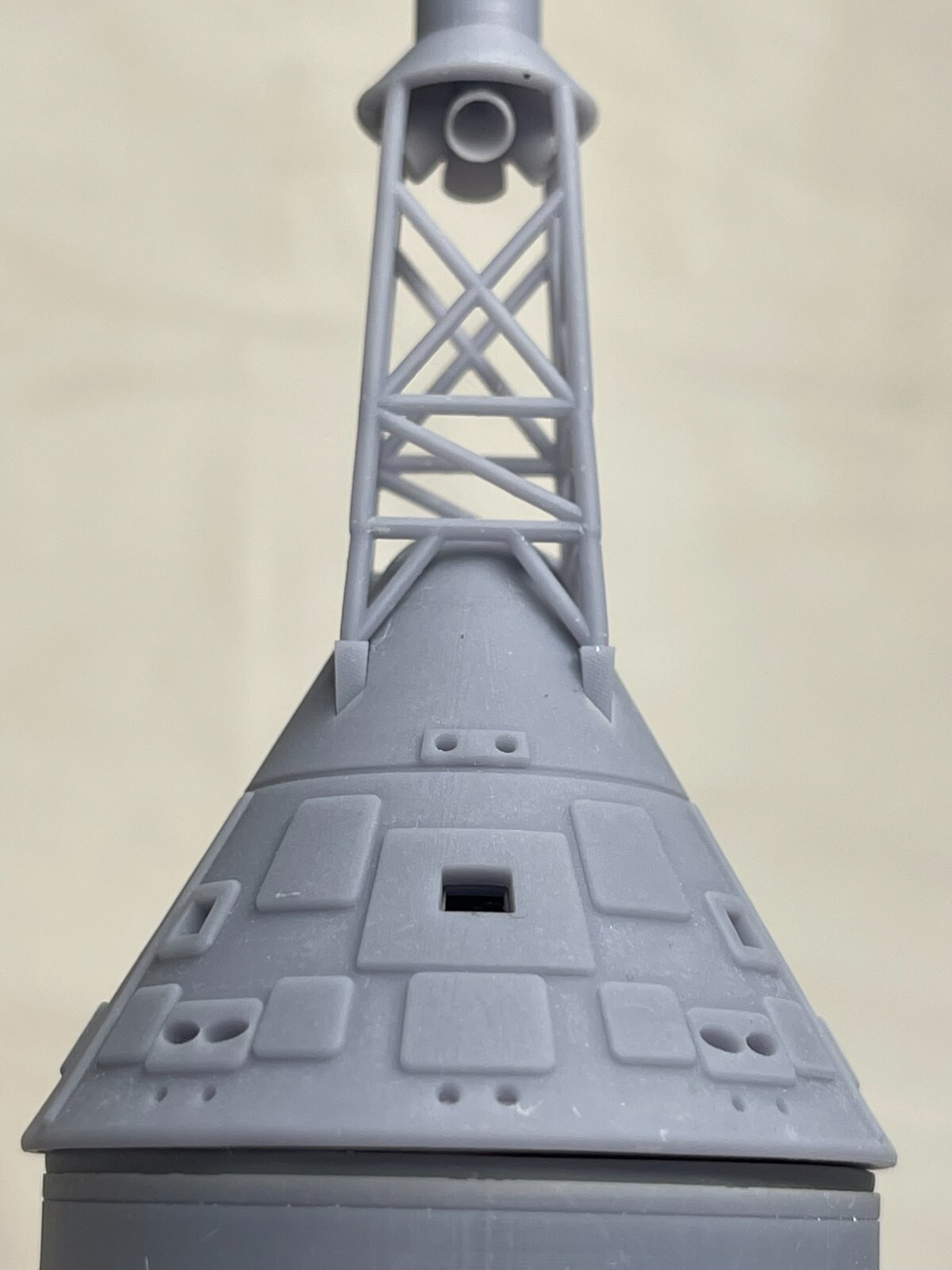 Highly detailed 1/96 scale Saturn V Command Module stack - 3D resin printed kit