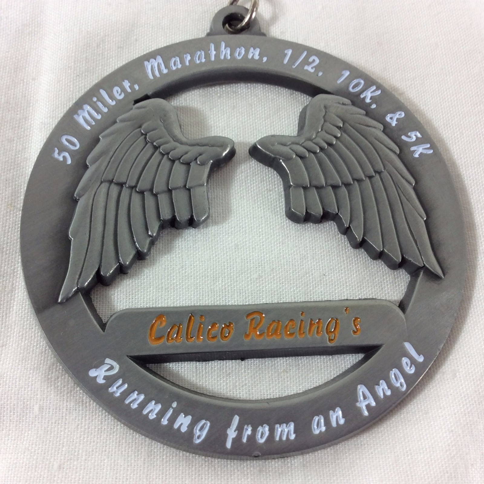 Running From An Angel Lake Mead Calico Racing Wings Medal Award Running Marathon