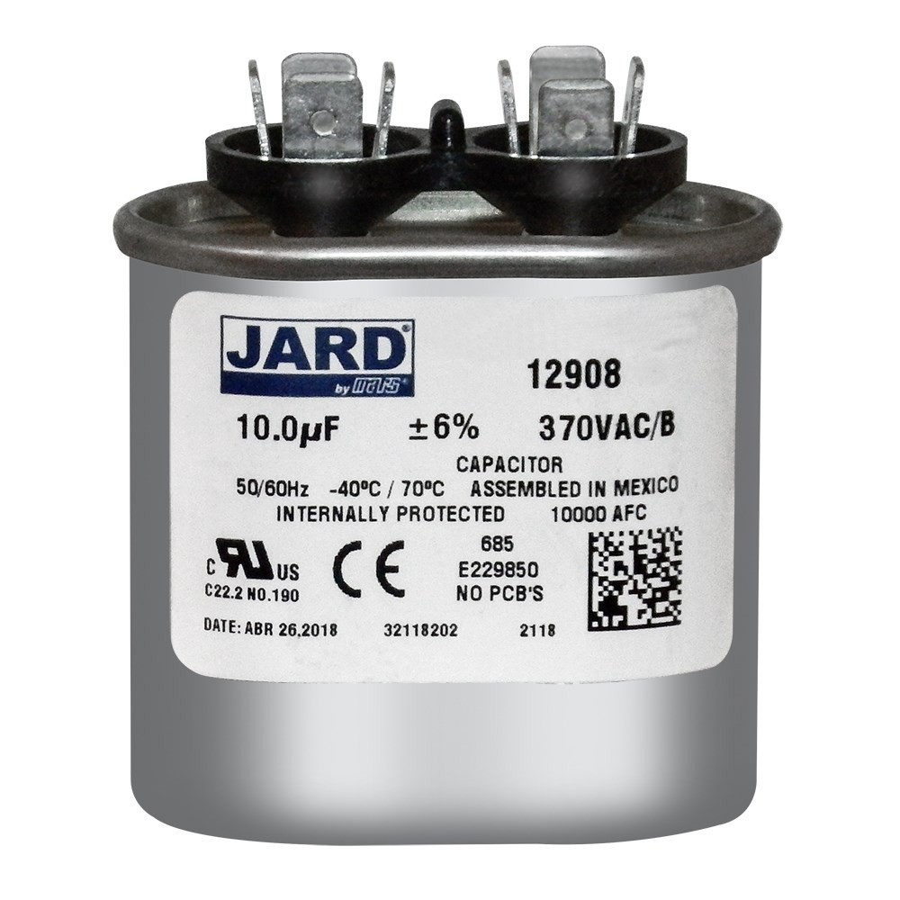 10 uf MFD 370 VAC volts OVAL Run Capacitor 50/60 Hz - Lot-1