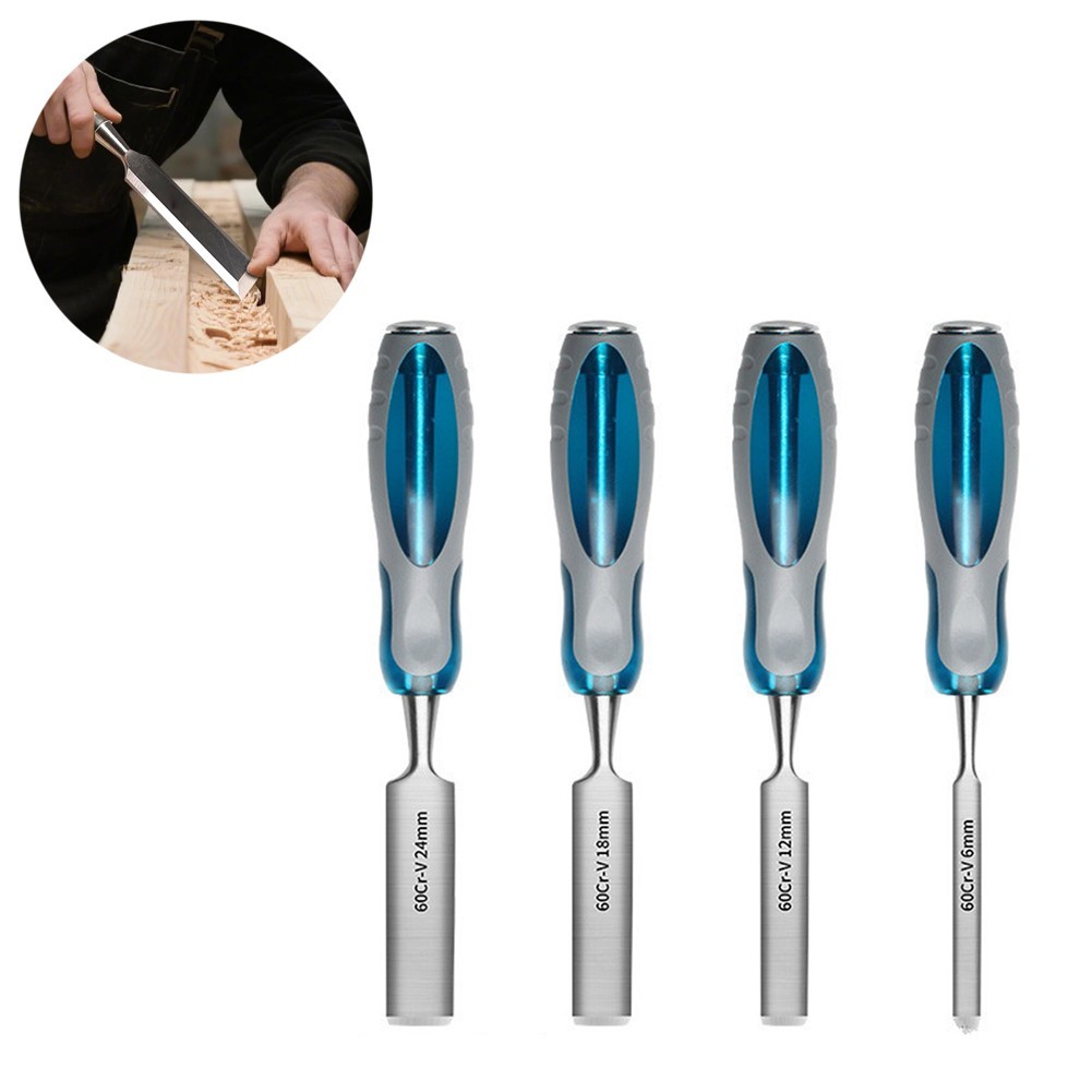 4 Piece Wood Gouge Set for Carving Laminated and Hardwood 6 12 18 2