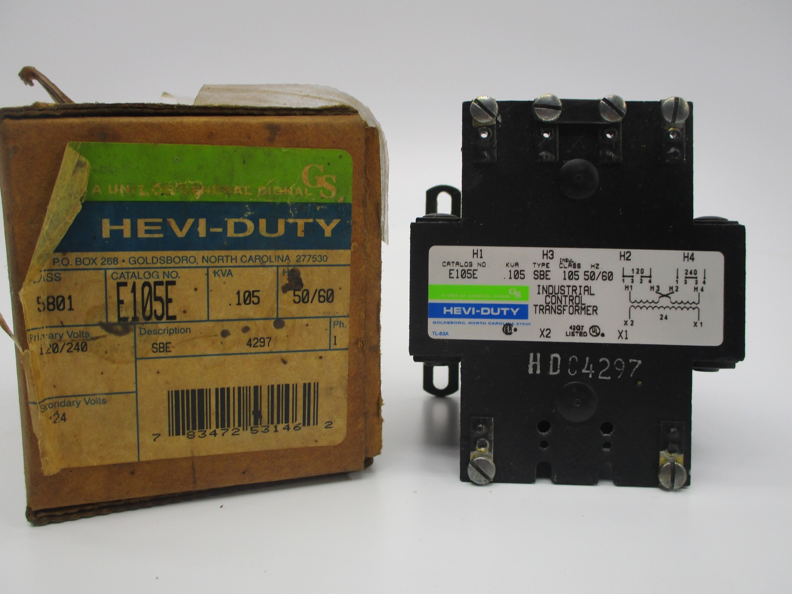 HEVI-DUTY E105E CONTROL TRANSFORMER NSMP