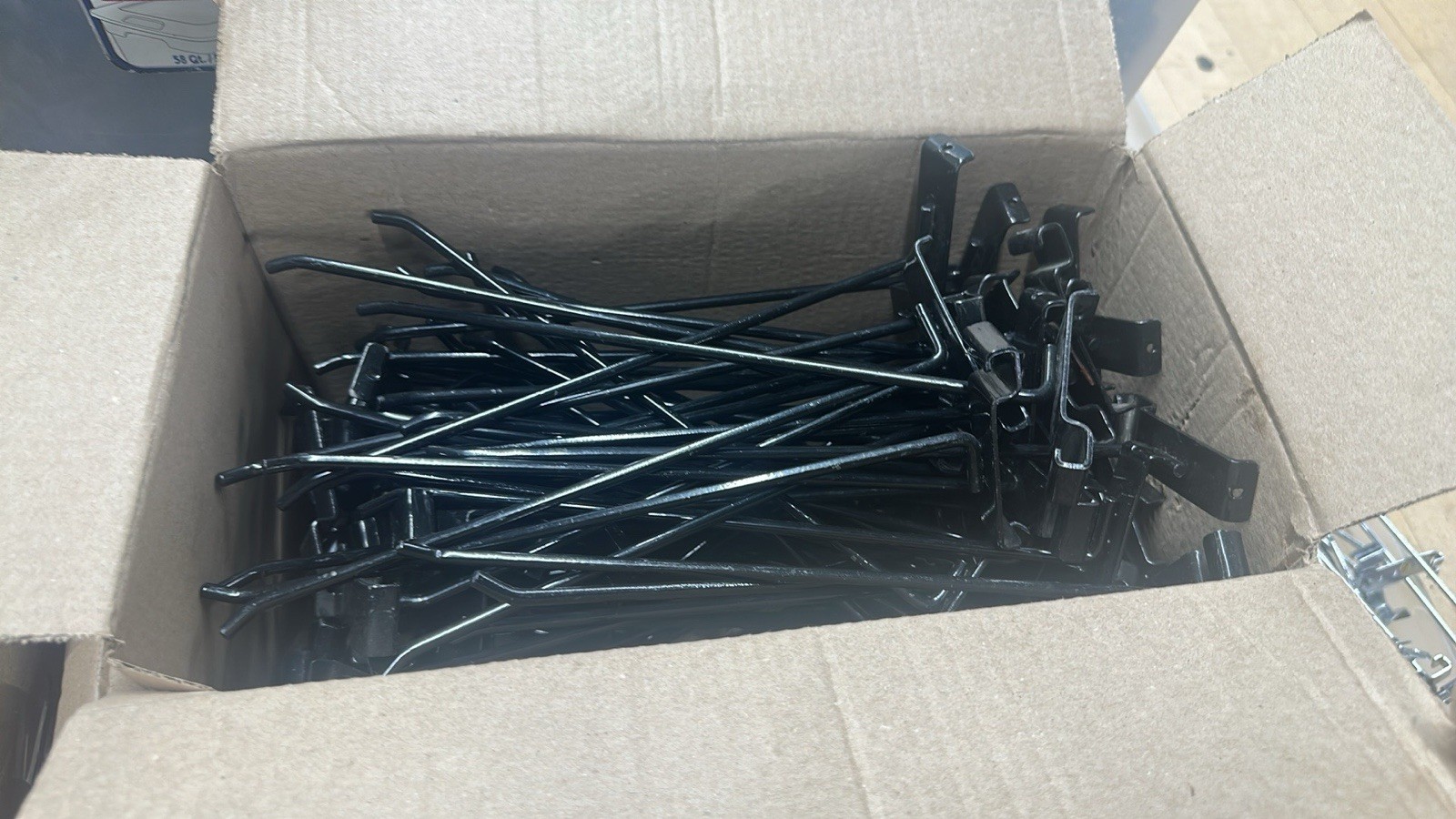 Lot Of 10    12” Gridwall Hooks - Black Hooks For Grid Panel Displays -