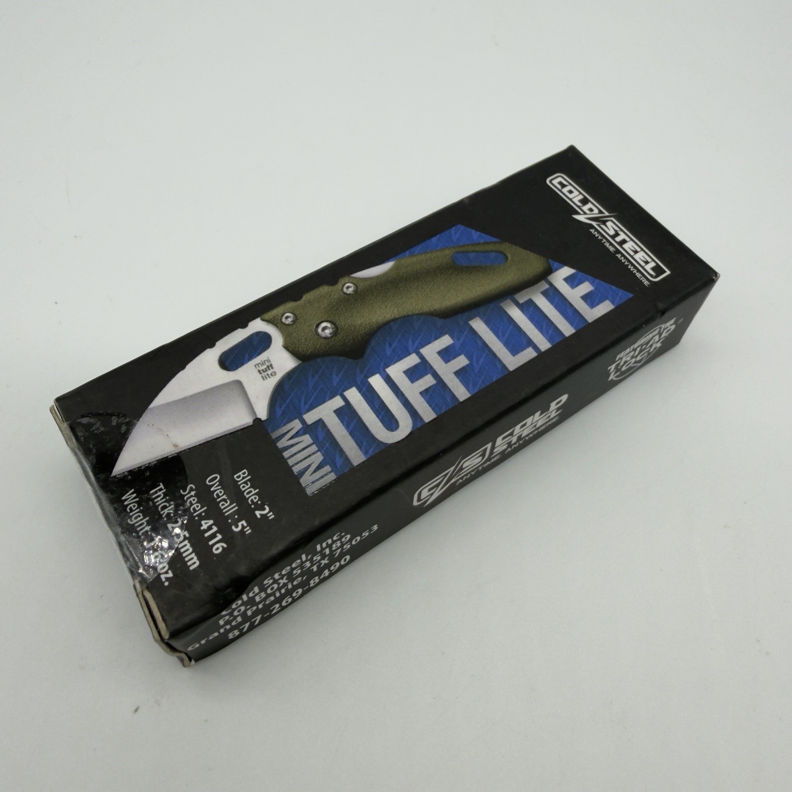 Cold Steel 20MTGD Mini Tuff Lite Folder 2 In Blade Od Griv-ex