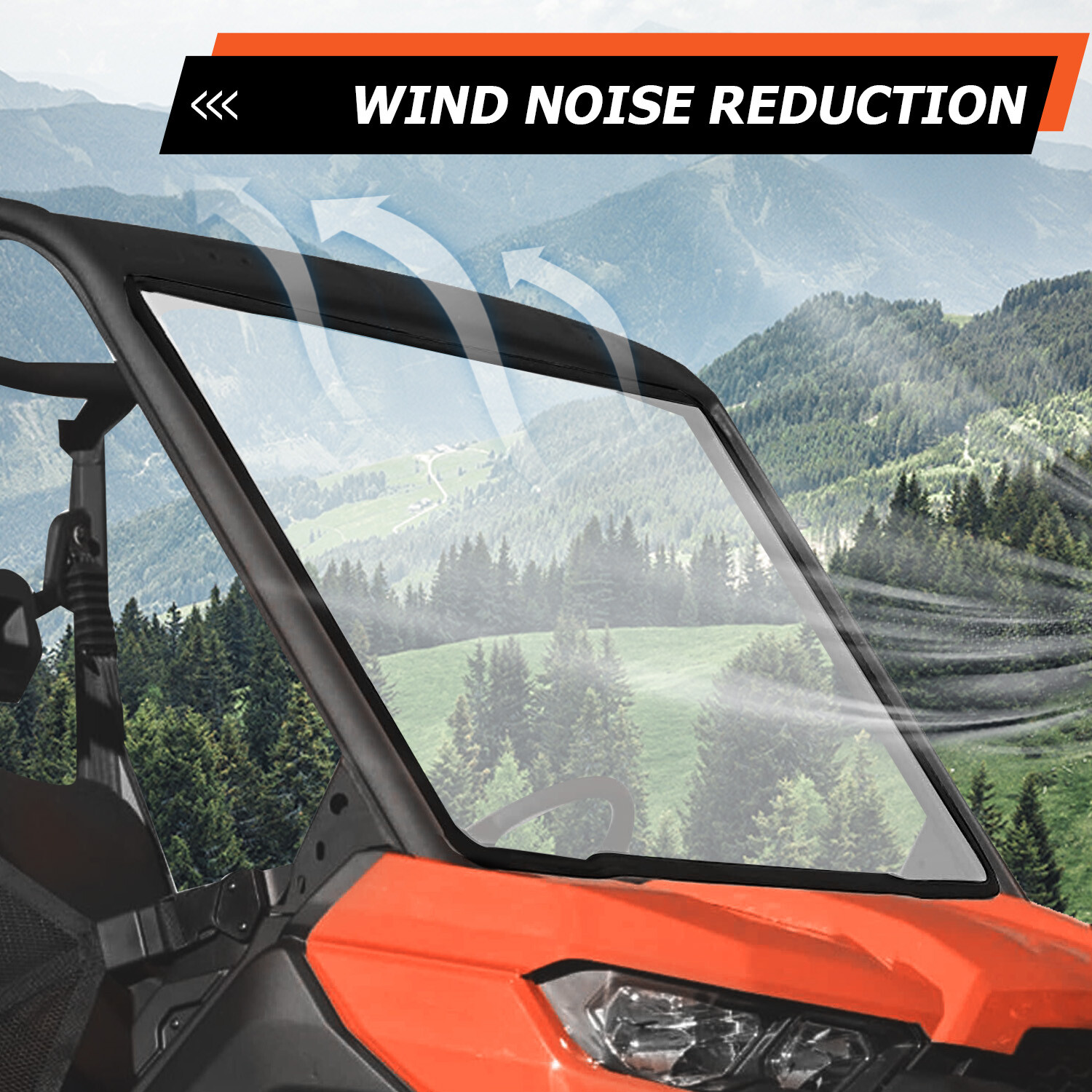 KOJEM Clear Full Front Full Windshield For Can am DEFENDER (2016+) HD5 HD8 HD10