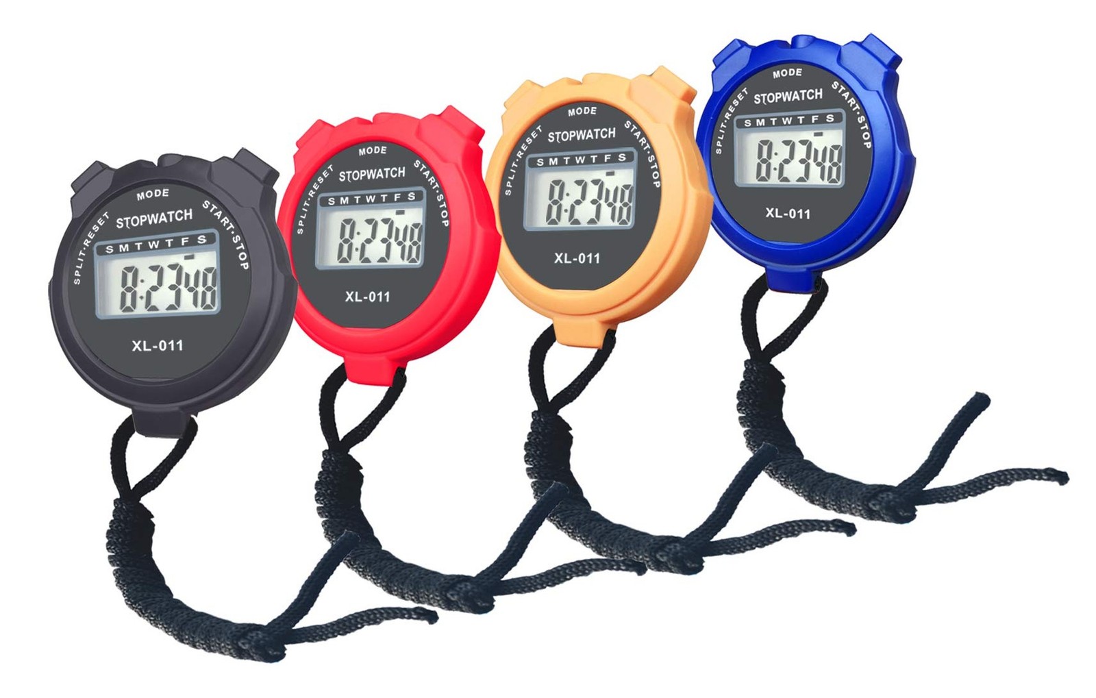 Digital Stopwatch, Large Screen Handheld Count Up Timer with Time Calendar Cl...