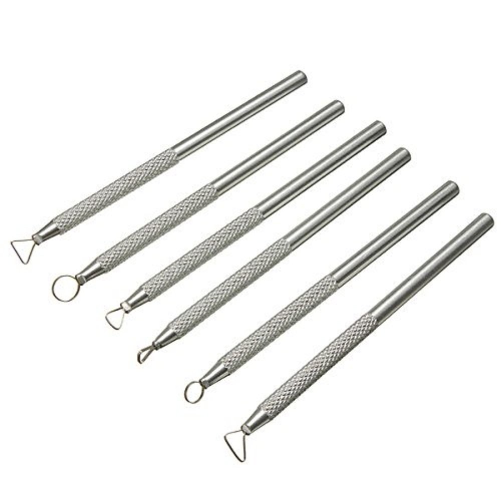 COMIART 6 PCS Sludge Pottery Clay Scraper Clay Sculpting Modelling Tools