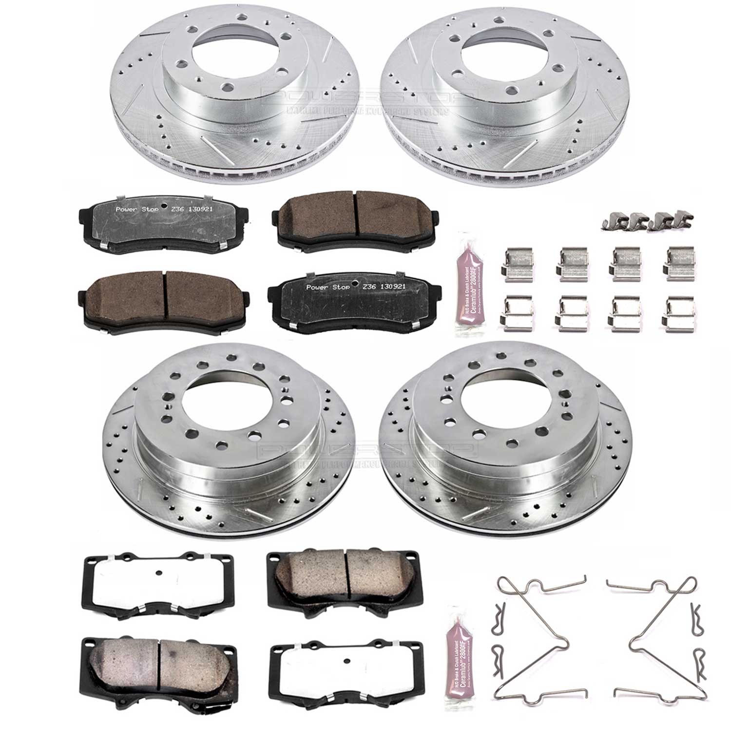Power Stop for 03-09 Toyota 4Runner Front & Rear Z36 Truck & Tow Brake Kit