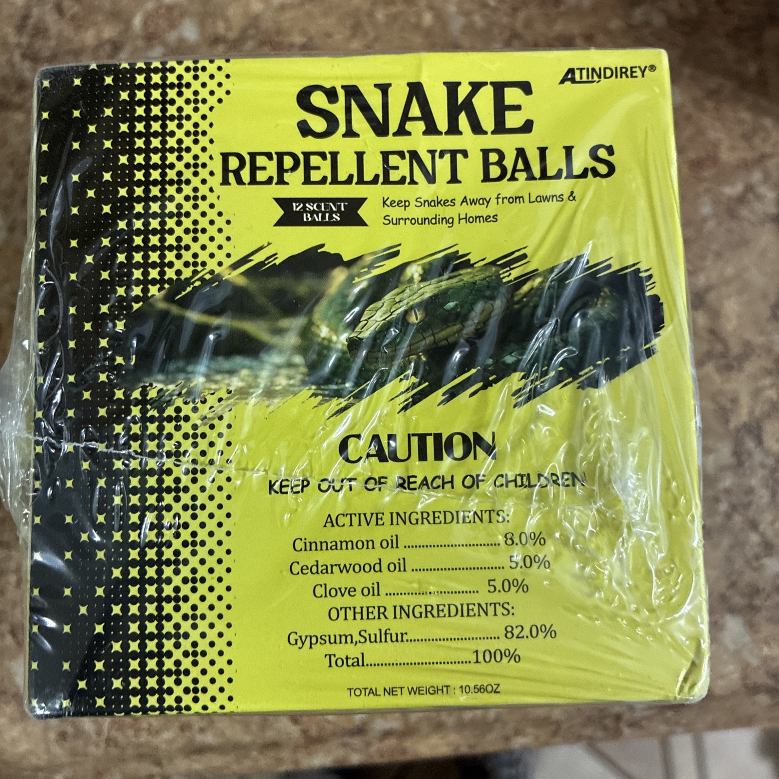 2x-Atindirey Pest & Insect Control Balls Natural Peppermint, Cinnamon, Rosemary