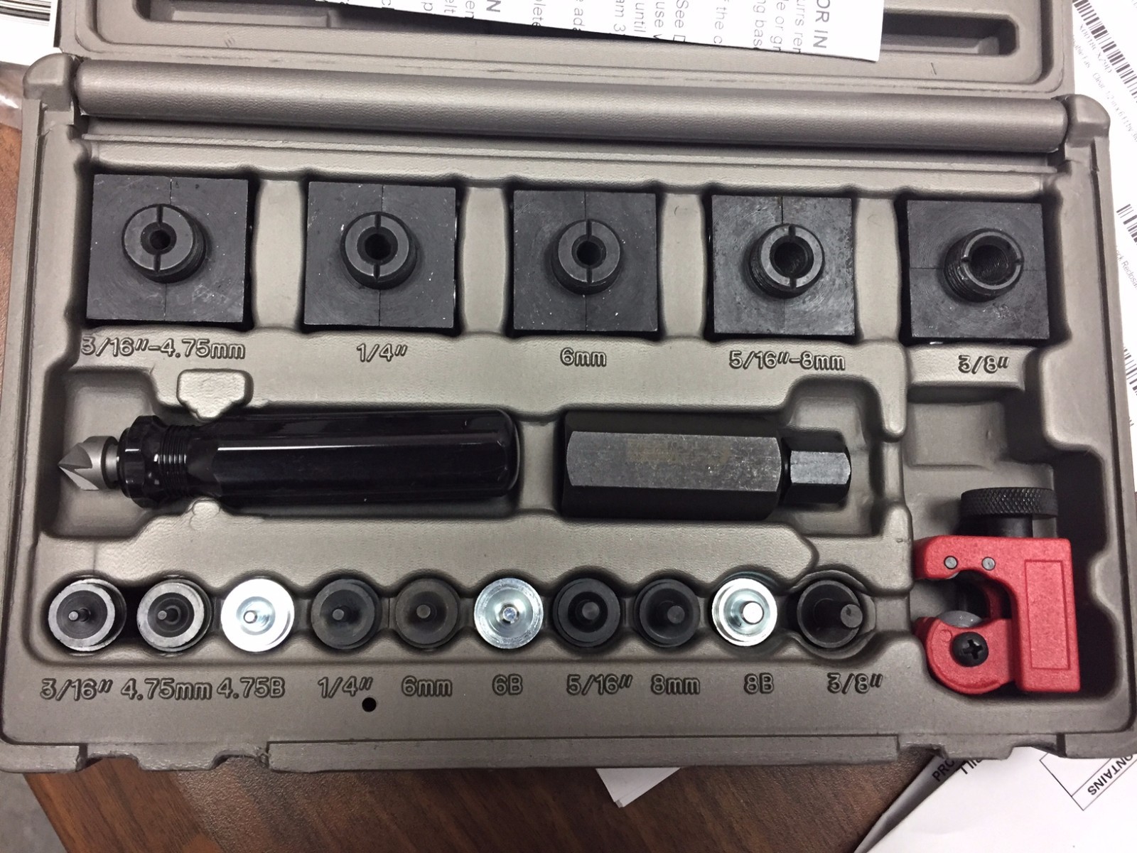 Cal Van Tools 165 In-Line Flaring Tool, For 3/16" To 3/8", 4.75MM To 8MM