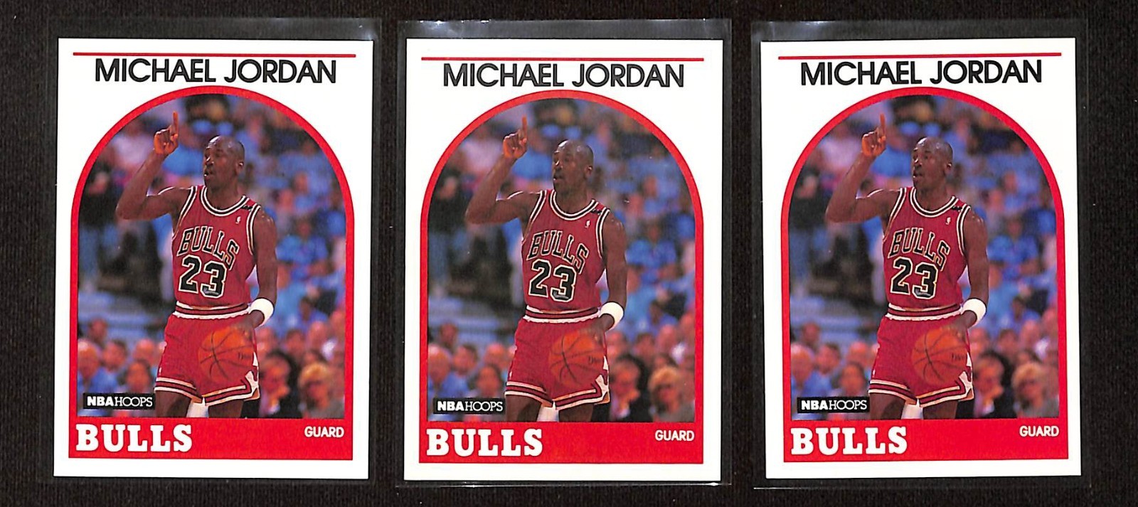1989-90 Hoops #200 MICHAEL JORDAN Chicago Bulls 3ct Basketball Card Lot 3602I
