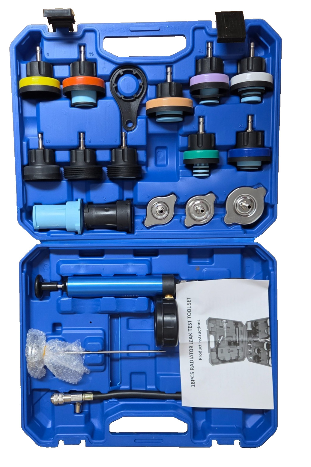 VTG Vogten 18 Pcs Radiator Leak Test Tool Set