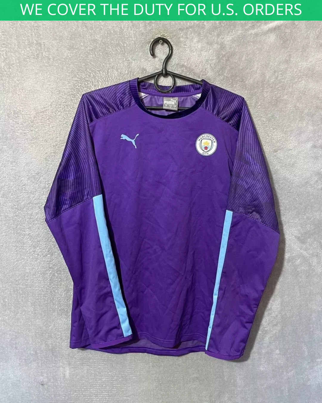 Manchester City Training Jacket Long Sleeve Purple Puma Woman Size L