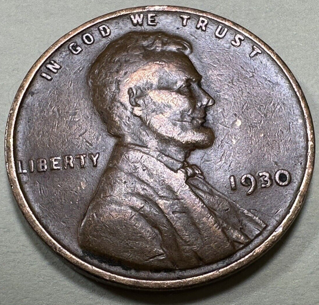 1930 1C BN Lincoln Cent WHEAT PENNY 5387N