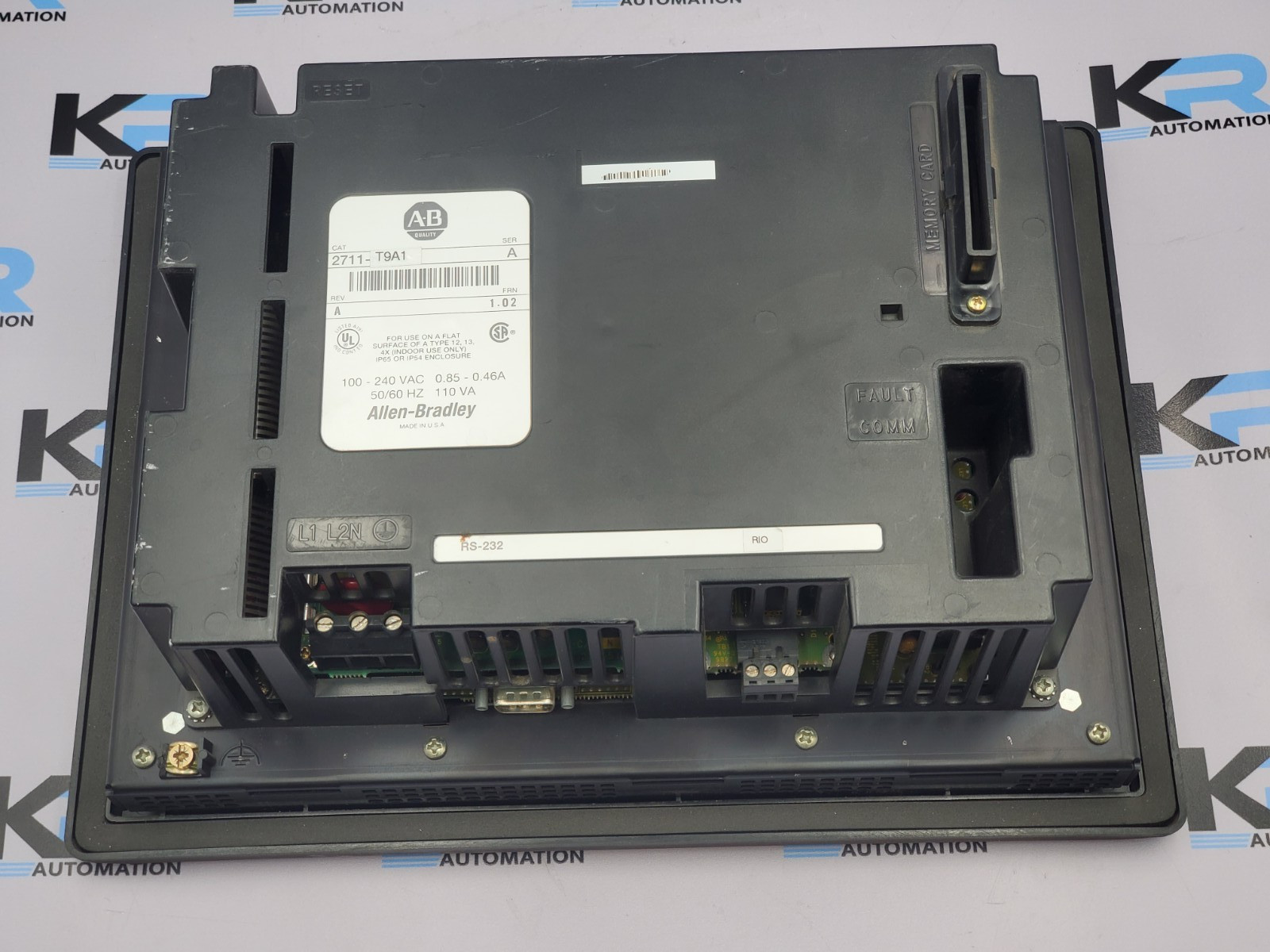 Allen Bradley 2711-T9A1 PanelView 900 Operator Interface 240V 0.85-0.46A