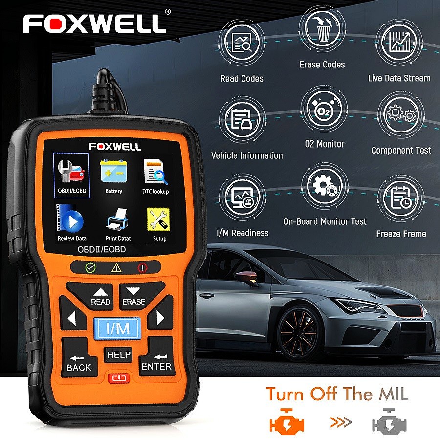 Foxwell NT-301 Code Reader Check Engine Fault OBD2 Scanner Car Diagnostic Tool