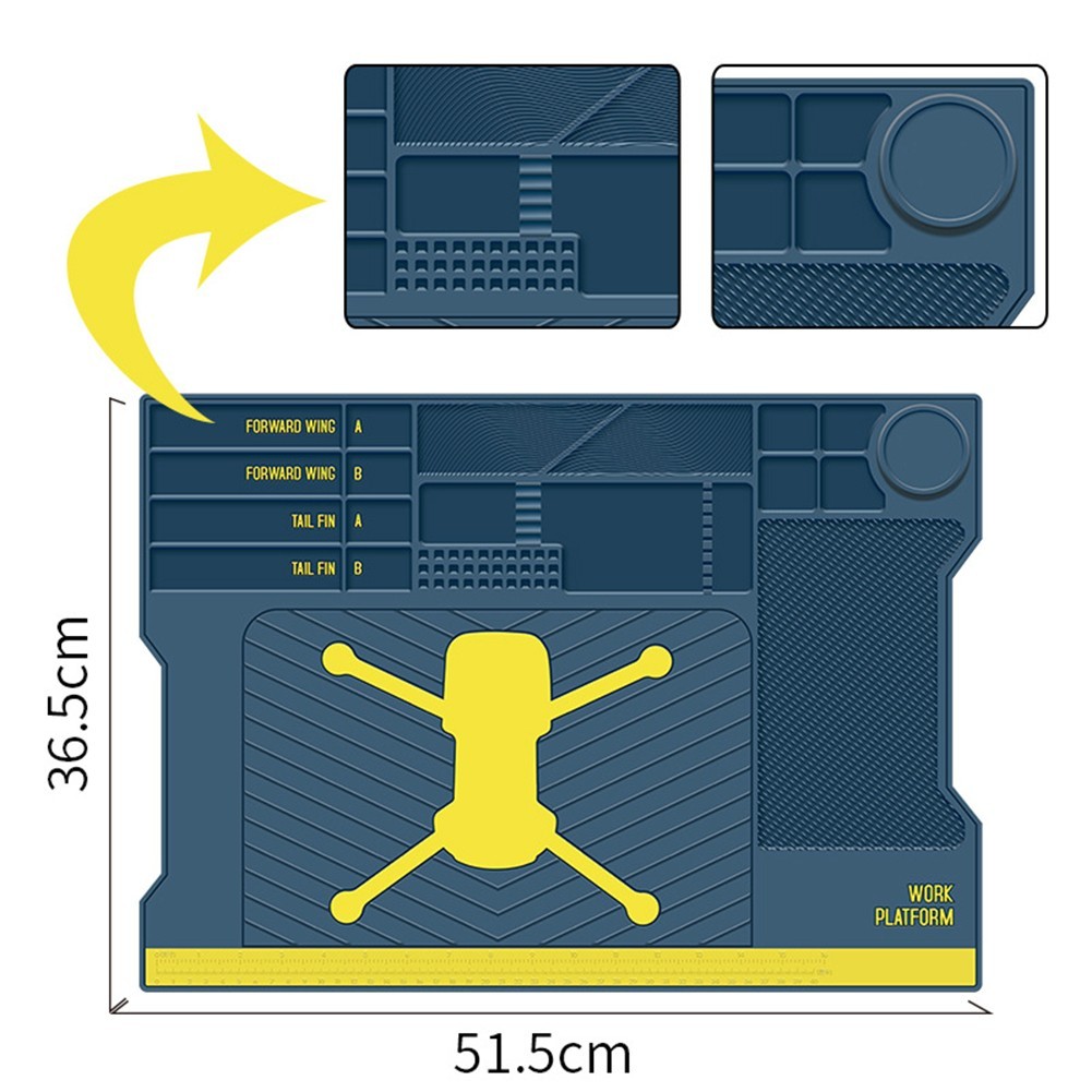Workstation Accessory Soldering Mat Heat Resistant Holds Small Components
