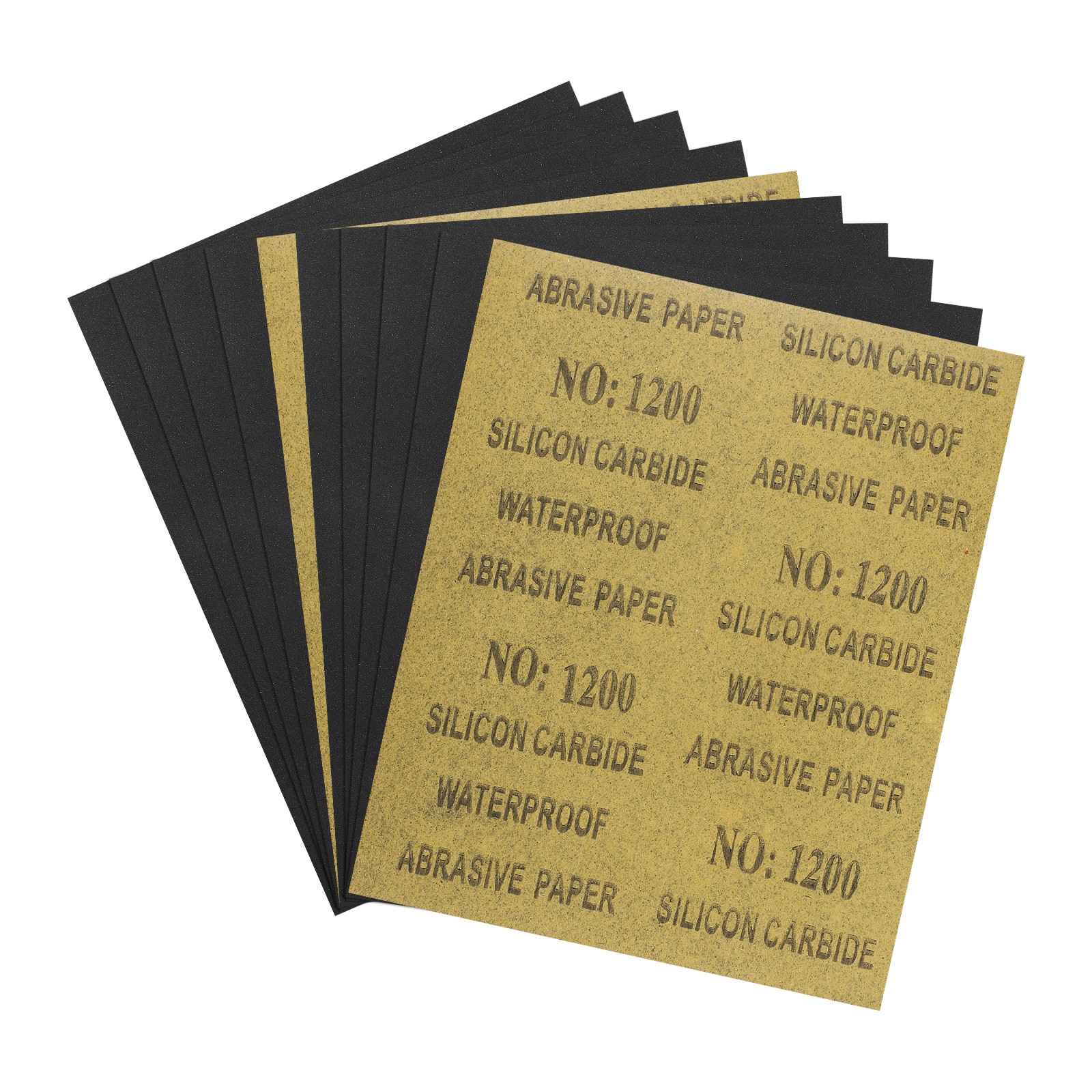 10pcs Sand Papers - [9 x 11 Inch x 1200 Grits] Sandpaper Sheets
