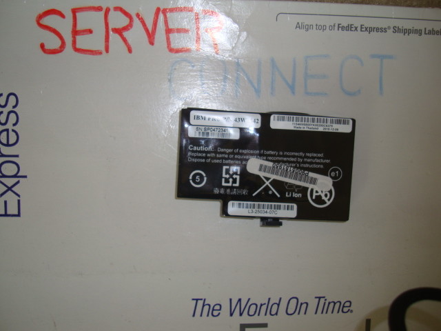 GENUINE IBM NEW SEALED 46M0917 IBM BATTERY KIT SERVER RAID 81Y4451