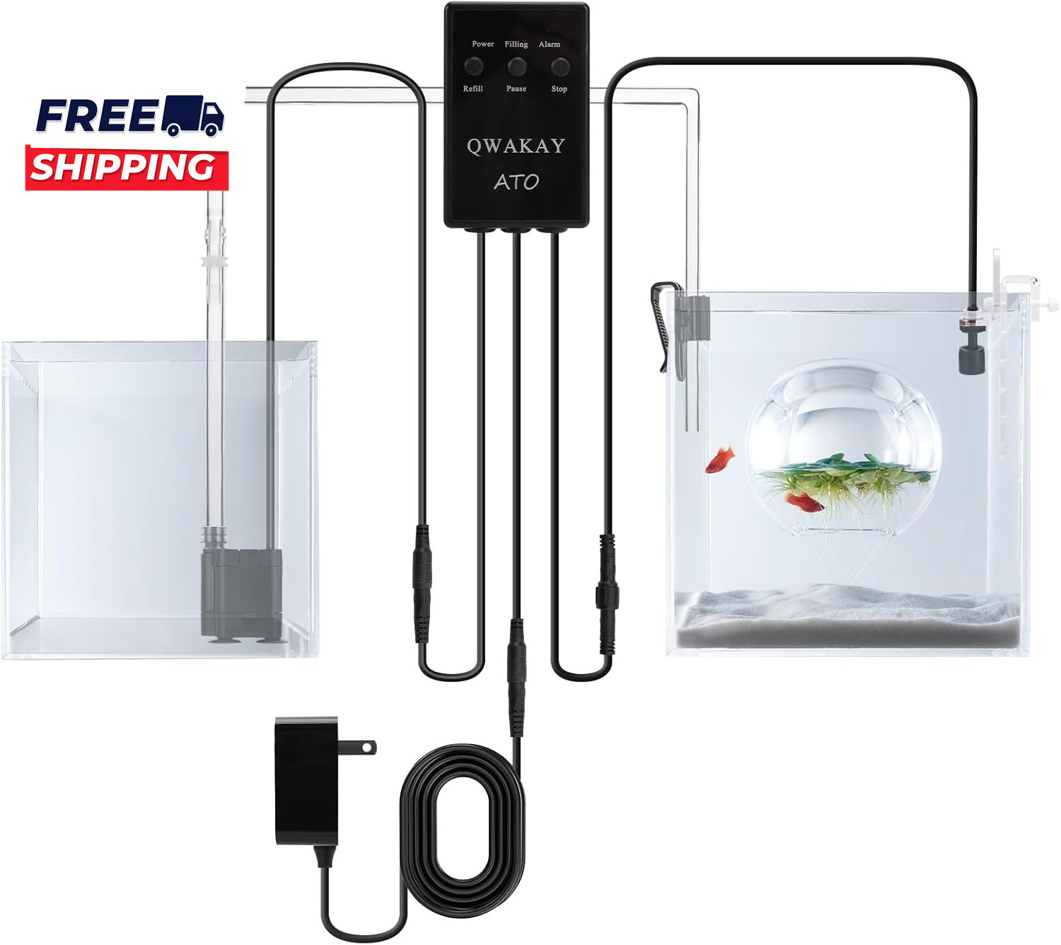 Auto Top off System Aquarium  Smart Automatic ATO System for Fish Tank  Water Le