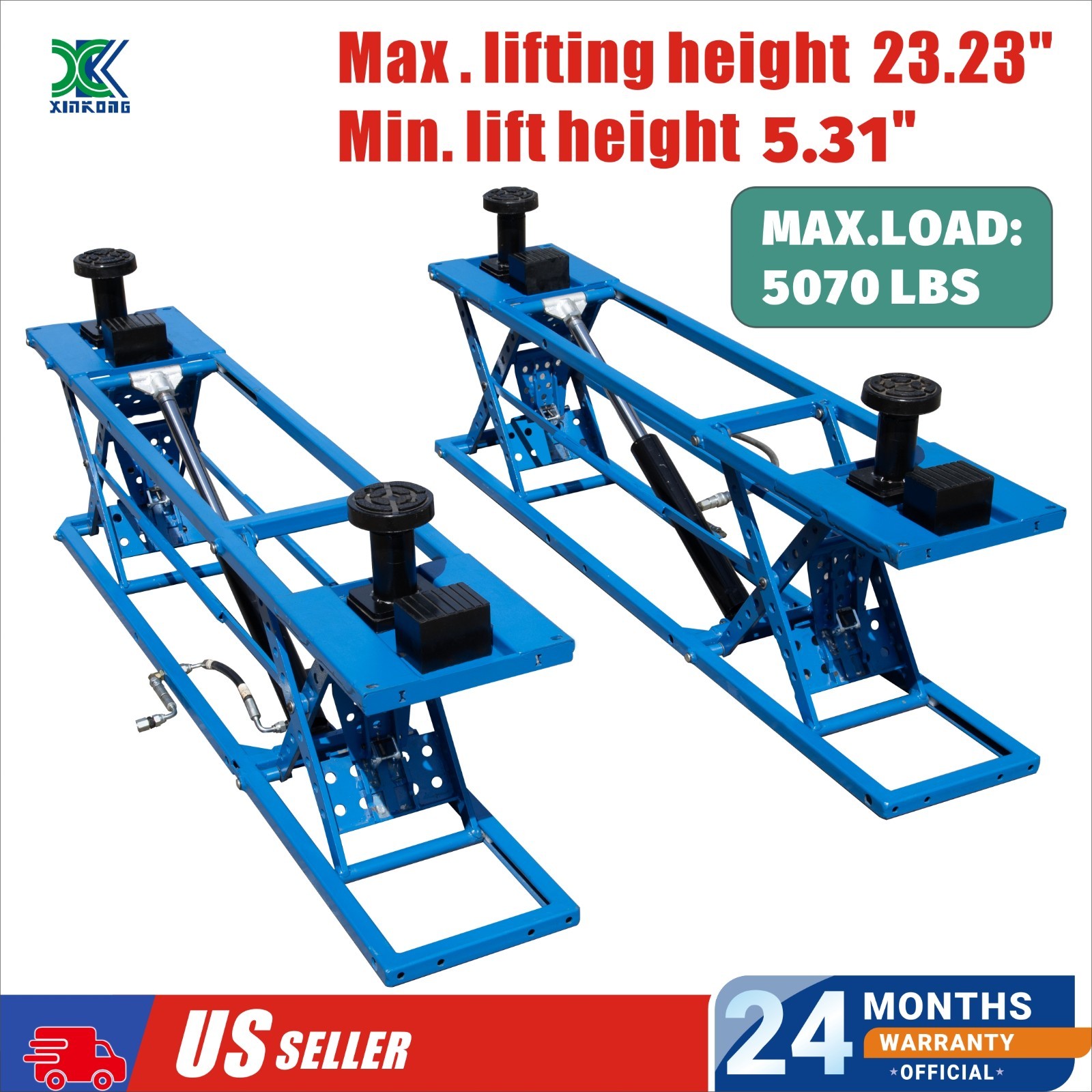 XK LM230 5070LB Portable Car Lift 110V Self-Leveling Safety Lock Vehicle Lift