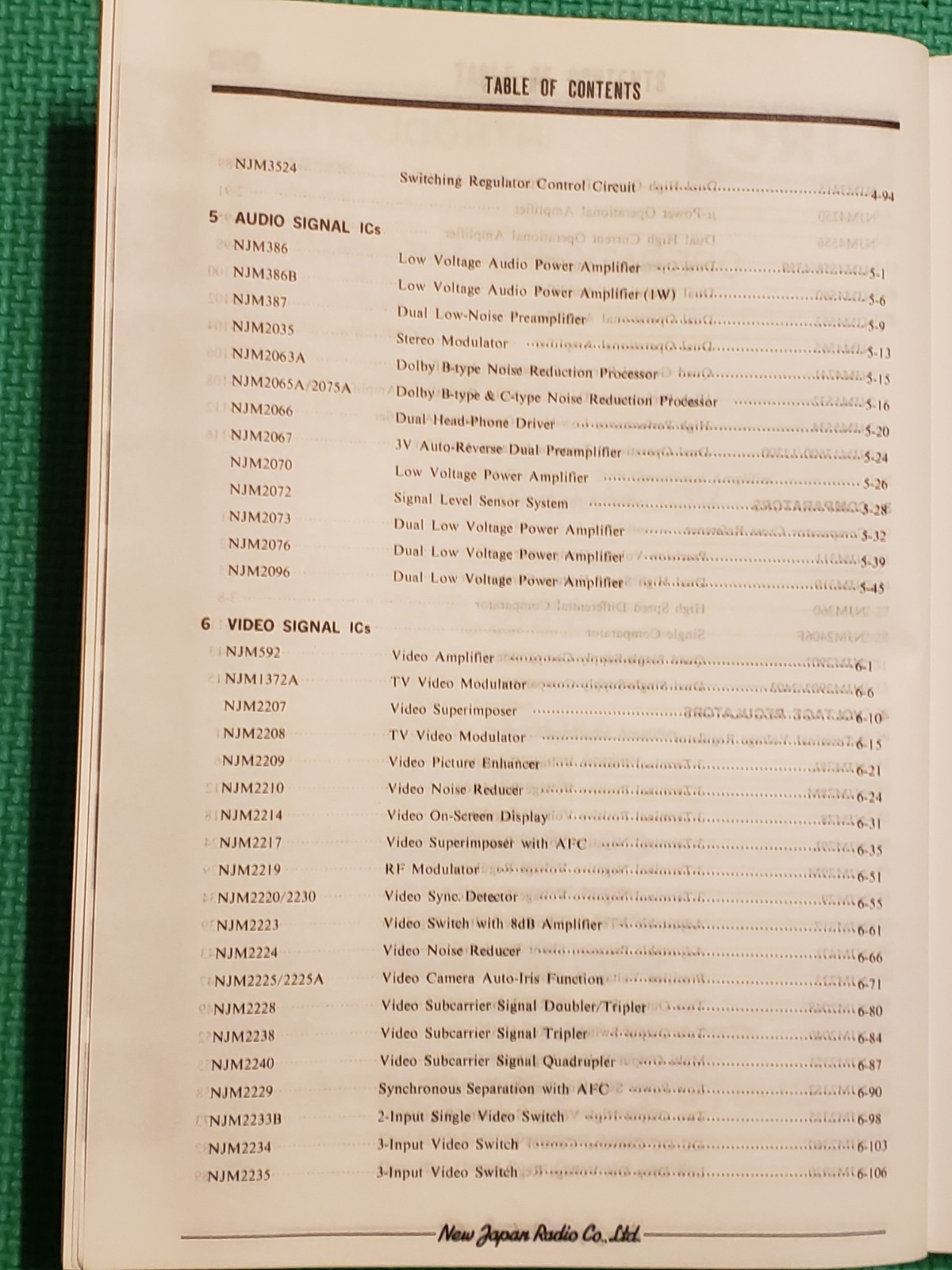 JRC SEMICONDUCTOR Data Book 1990/1991 BIPOLAR IC