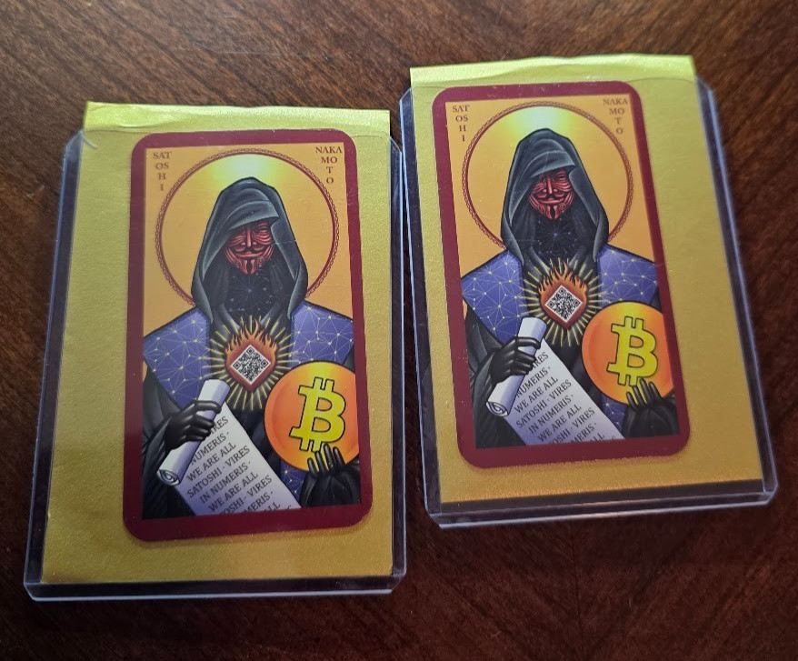 Satoshi Time Traveler Mini Print x2 Adam LaMonica 2022 Signed #33/#34 of 100