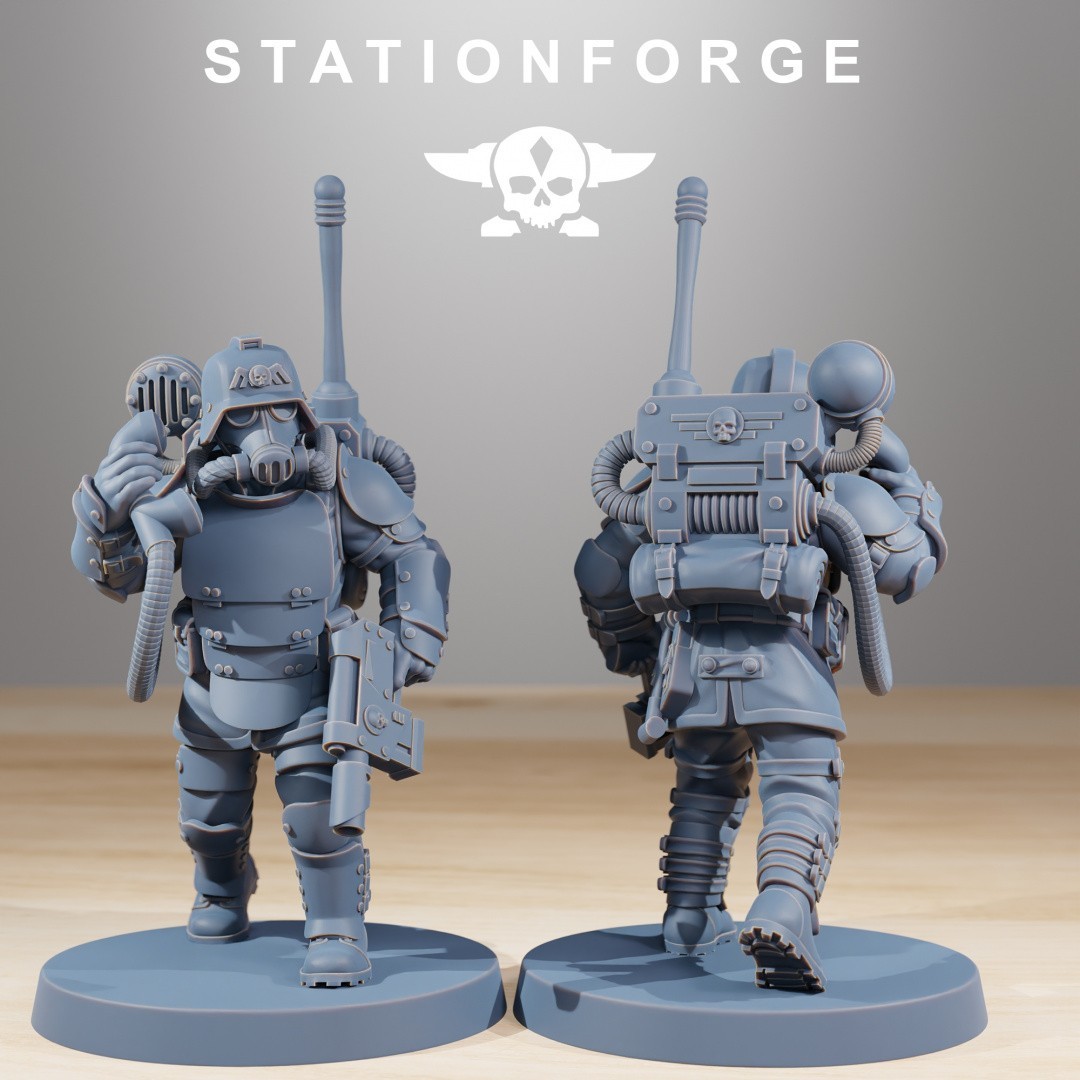 Grim Guard Ironclads Grimdark 3D Printed Miniatures Station Forge 16k