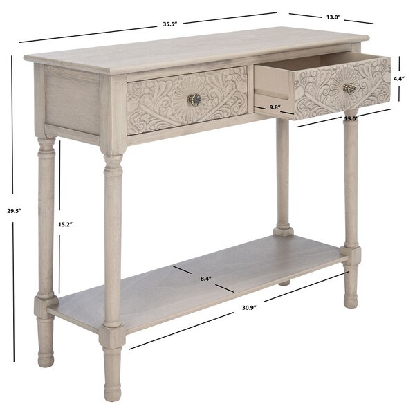 Safavieh JOSIE 2 DRAWER CONSOLE TABLE, Reduced Price 2172768593 CNS5708B