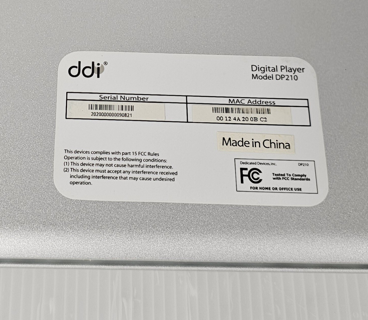 Leviton DP210 Structured Media Digital Player w Remote Control