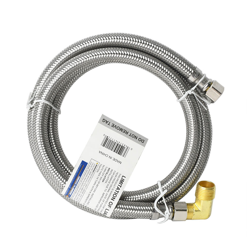 3/8" Comp x 3/8" Comp x 60" Long Stainless Steel Faucet Riser with FHT Elbows