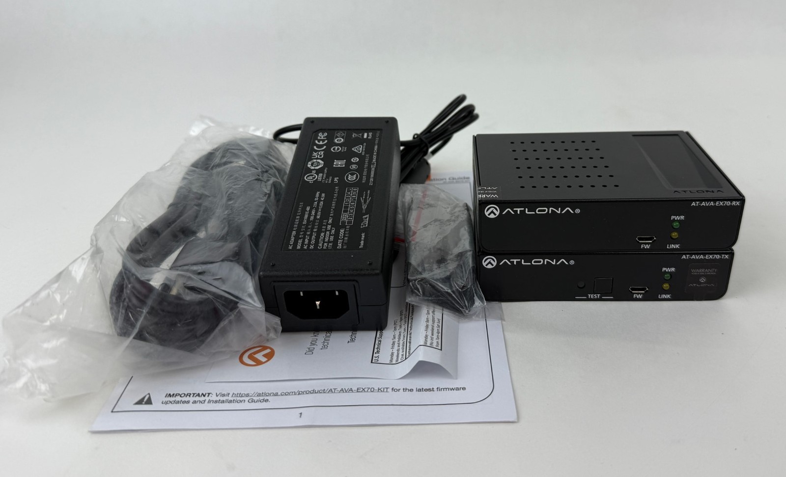 Atlona Avance 4K/UHD HDMI Extender Kit with Remote Power - Black - OB