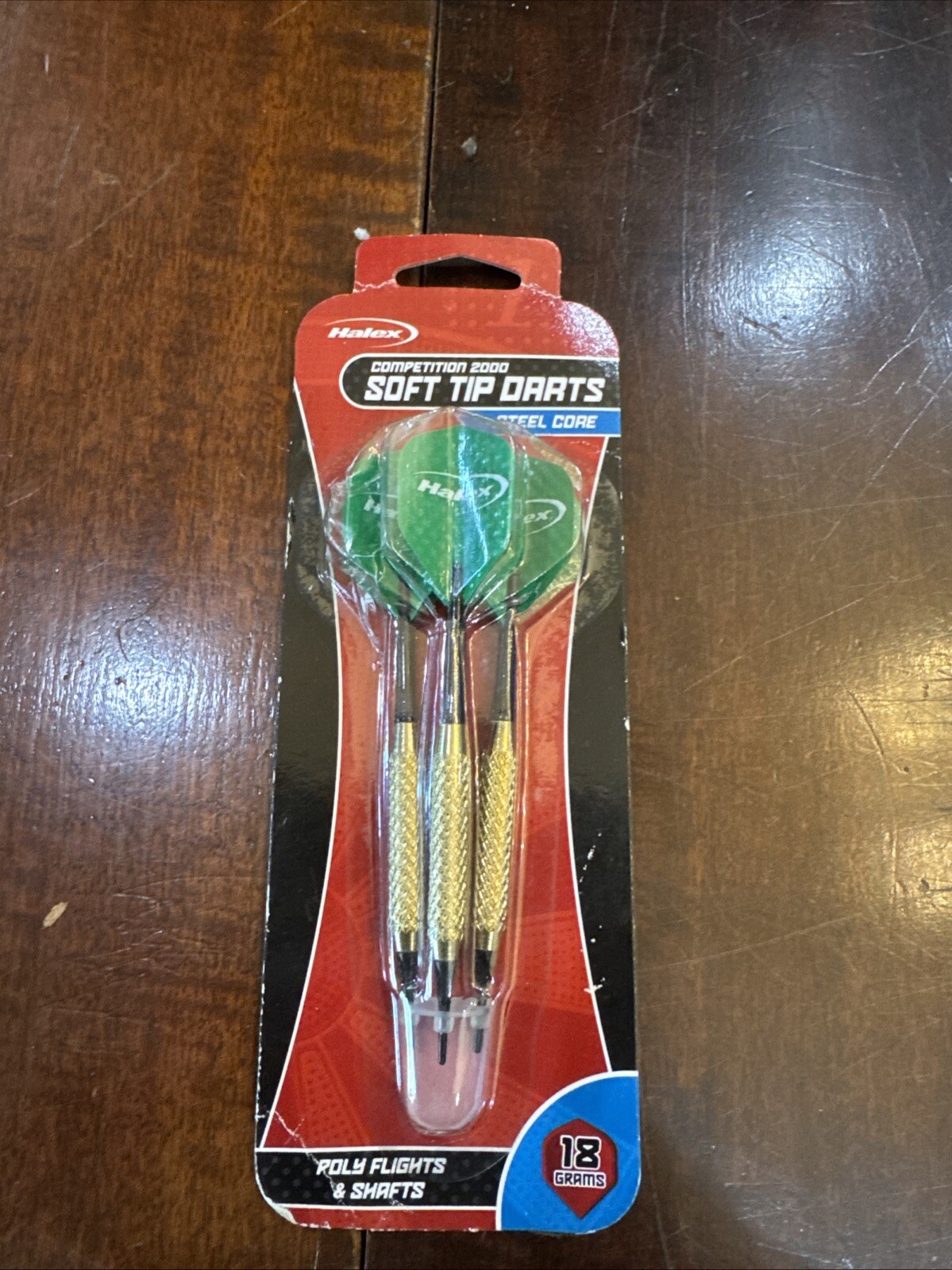 HALEX Competition 2000 18 Gram "Set Of 3"Brass Barrels Soft Tip Darts Poly