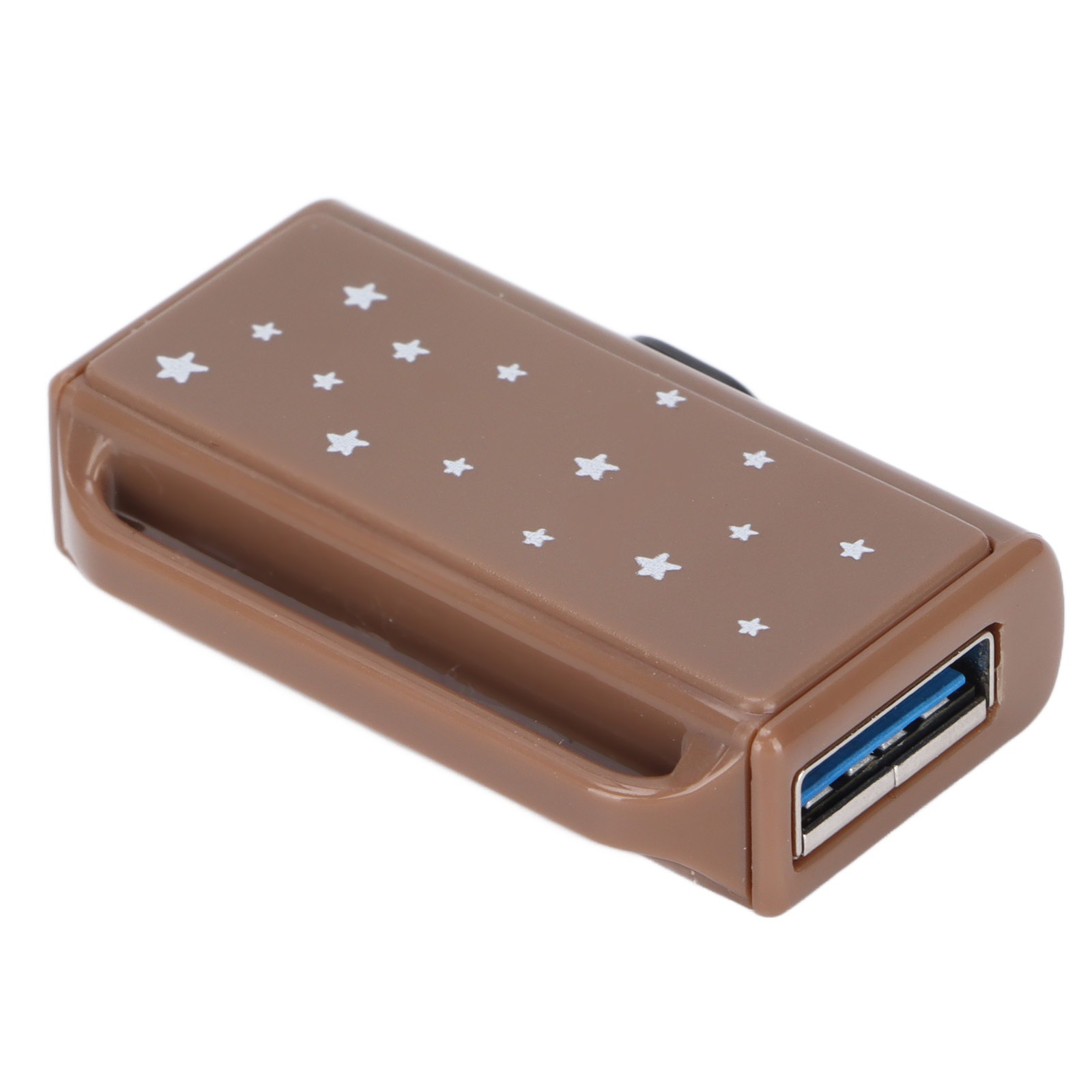 Flash Disk Portable Tea Brown Palstic Push Pull Thumb Memory Stick For