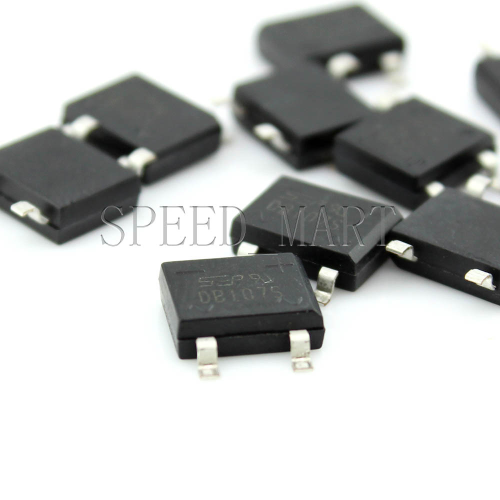 10 PCS NEW DB107S DF10S 1A 1000V SMD Bridge Rectifiers AC change DC Hi-Q