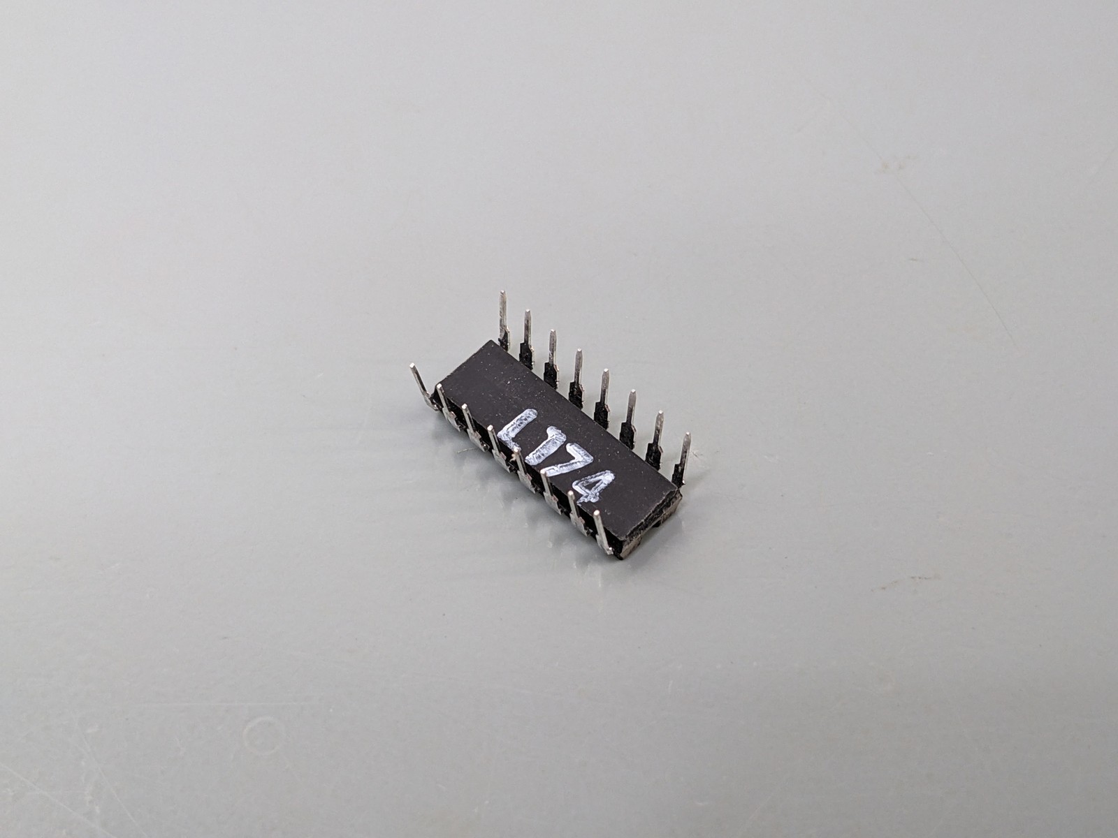 (10) 74LS174 IC Hex D Flip-Flop, Common Asynchronous Clear, Fairchild, NOS