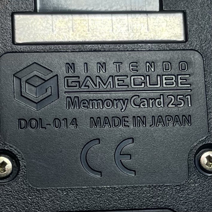 Nintendo Gamecube Memory Card 251 Blocks DOL-014 Authentic BLACK OEM