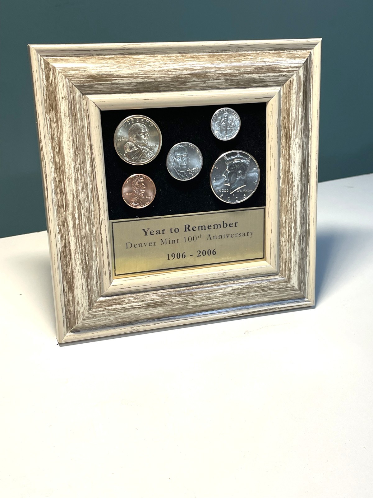 2006 US Mint Uncirculated Coin Set - 100th Anniversary Denver Mint - Framed with