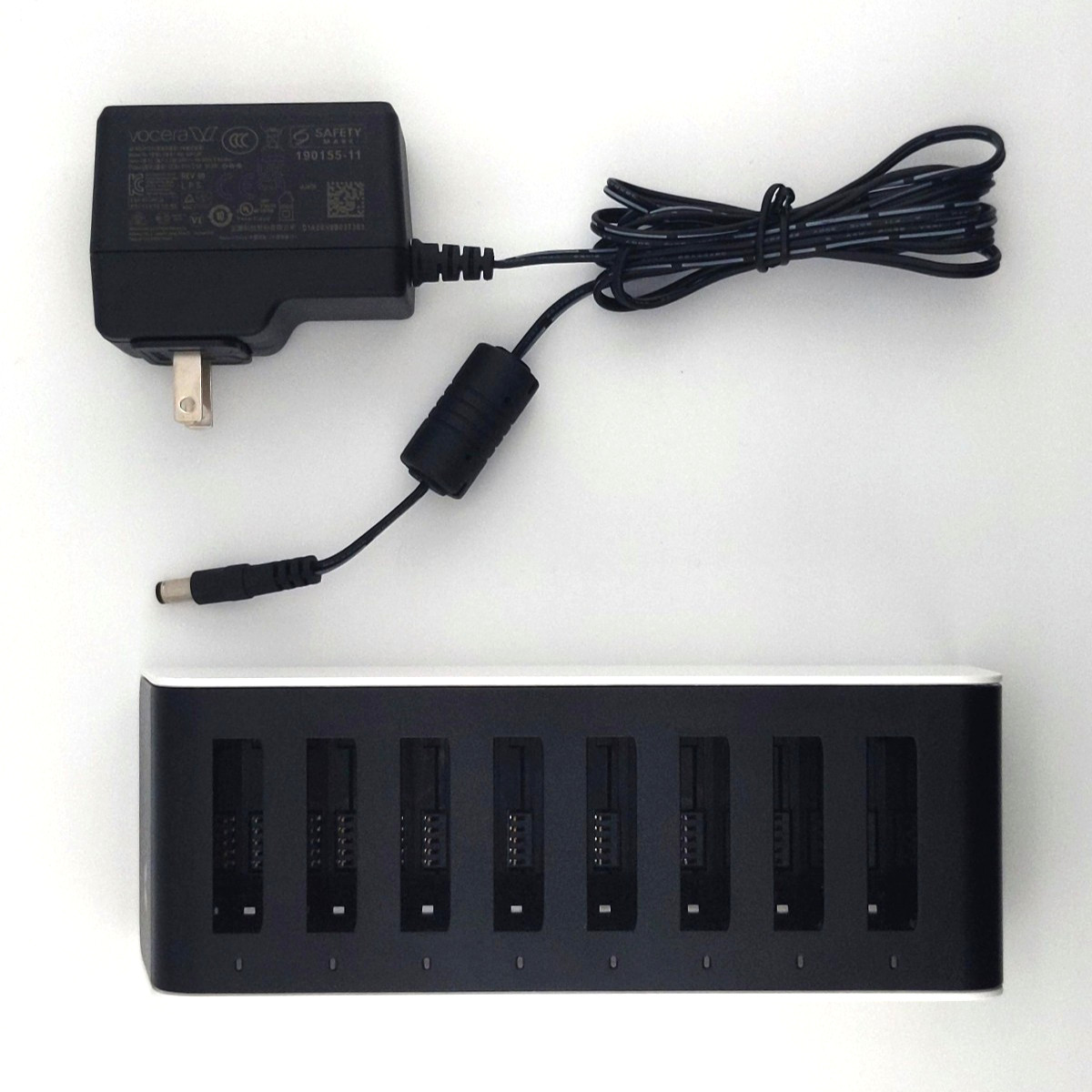 Vocera V5000-8 8-bay Battery Charger for V5000 w/ Power Supply - 60 Day Warranty