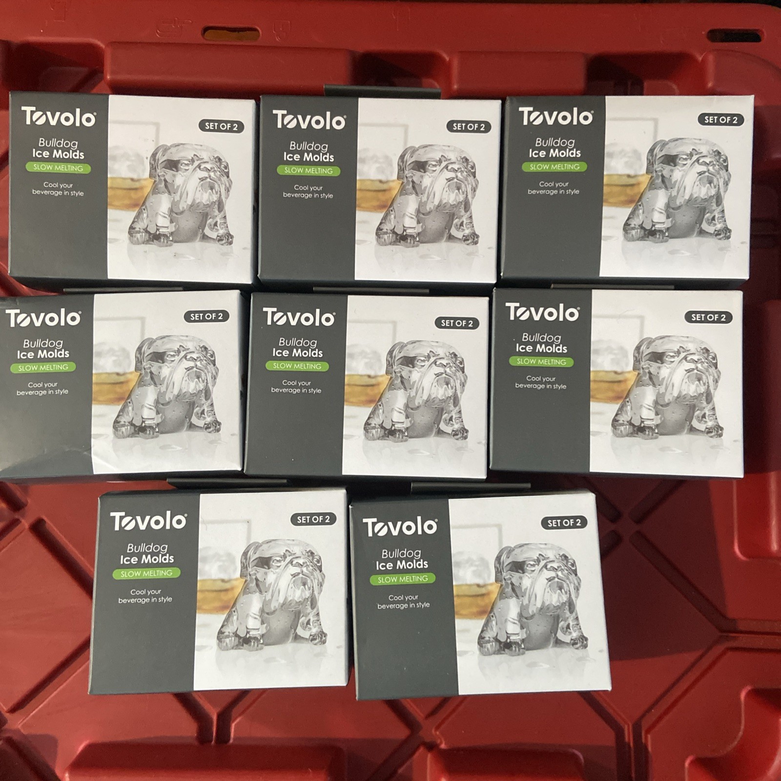 Tovolo English Bulldog 2 Ice Molds Set BPA Free NIB