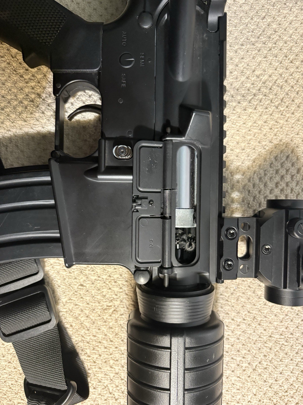Cyma M16A3 Airsoft Rifle Fixed Stock w/ Sling Included & Red Dot Sight